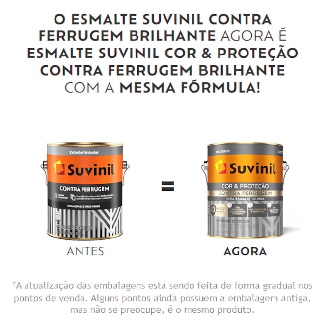 Tinta Esmalte Contra Ferrugem Branco 0,9L Suvinil