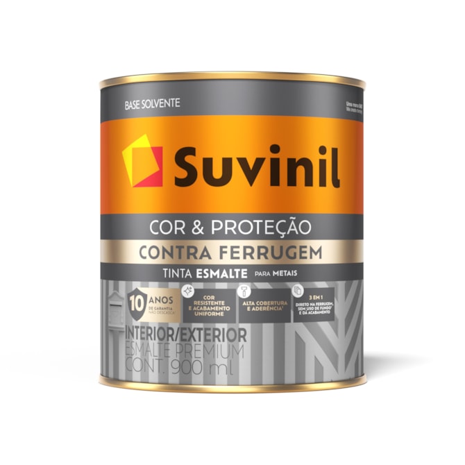 Tinta Esmalte Contra Ferrugem Branco 0,9L Suvinil