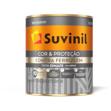 Tinta Esmalte Contra Ferrugem Cinza Médio 0,9L Suvinil