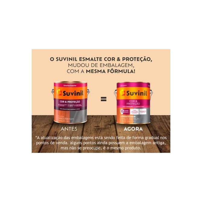 Tinta Esmalte Cor & Proteção Alumínio Brilhante 0,9L Suvinil