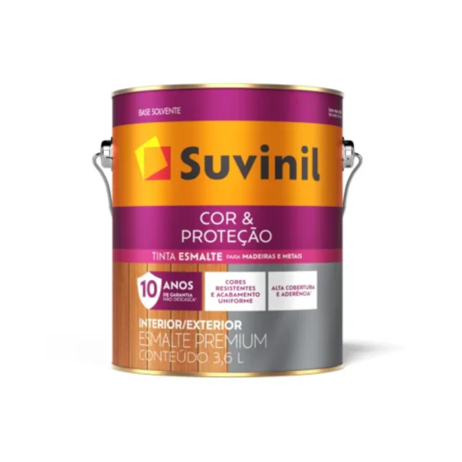 Tinta Esmalte Cor & Proteção Alumínio Brilhante 3,6L Suvinil 