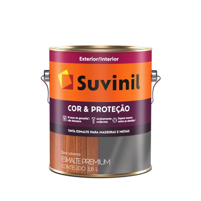 Tinta Esmalte Cor & Proteção Alumínio Brilhante 3,6L Suvinil 