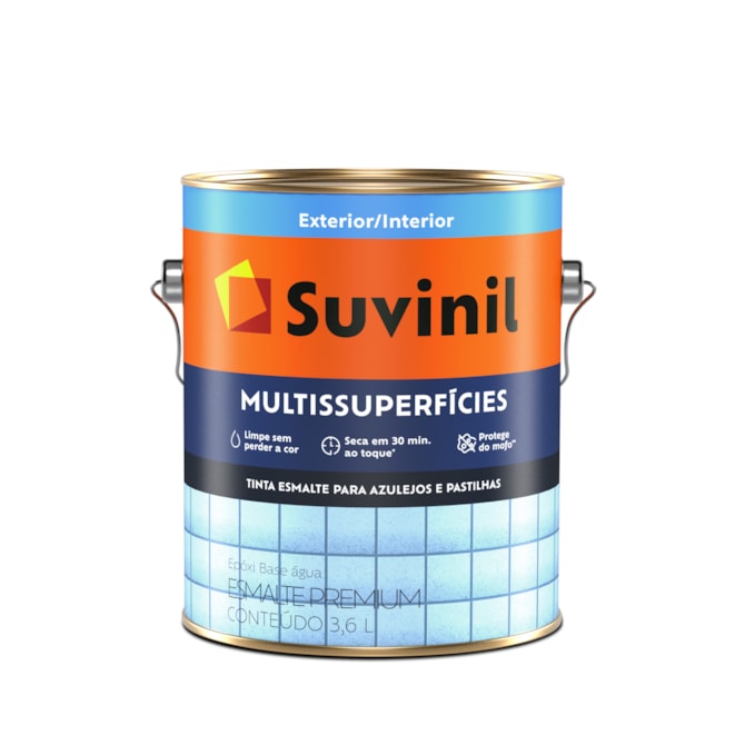 Tinta Esmalte Multissuperfícies Branco 3,6L Suvinil