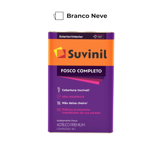  Tinta Fosco Completo Branco Neve 18L Suvinil