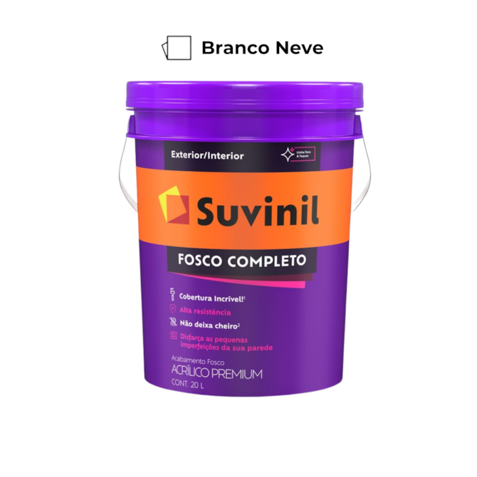 Tinta Fosco Completo Branco Neve 20L Suvinil