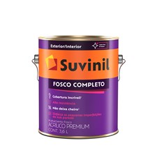 TINTA FOSCO COMPLETO BRANCO NEVE 3,6L SUVINIL