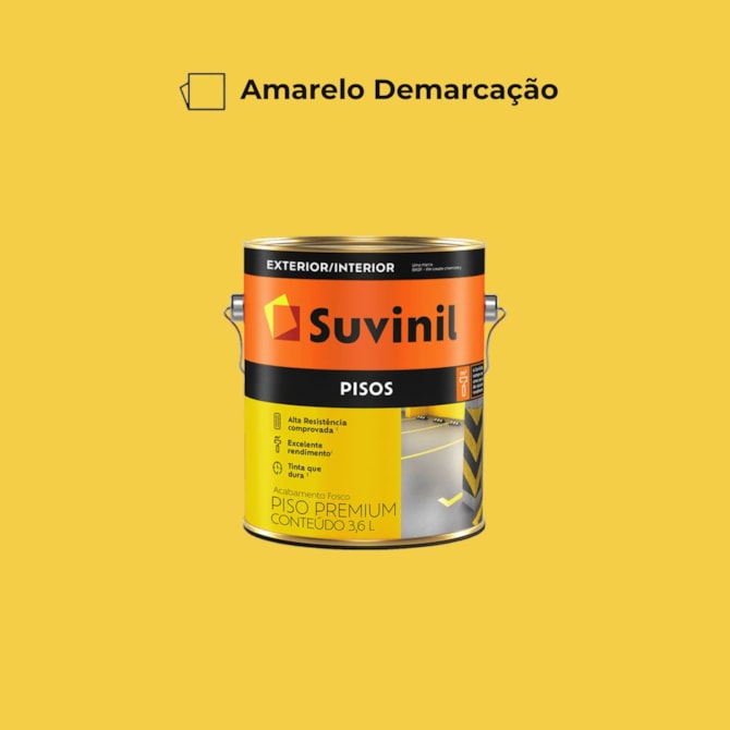 Tinta Piso Amarelo Demarcação 3,6L Suvinil