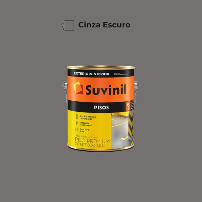 Tinta Piso Cinza Escuro 3,6L Suvinil