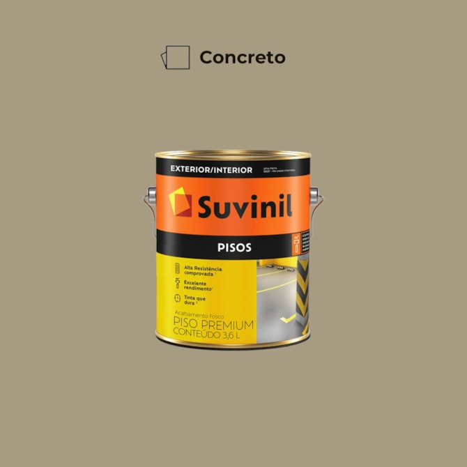 Tinta Piso Concreto 3,6L Suvinil