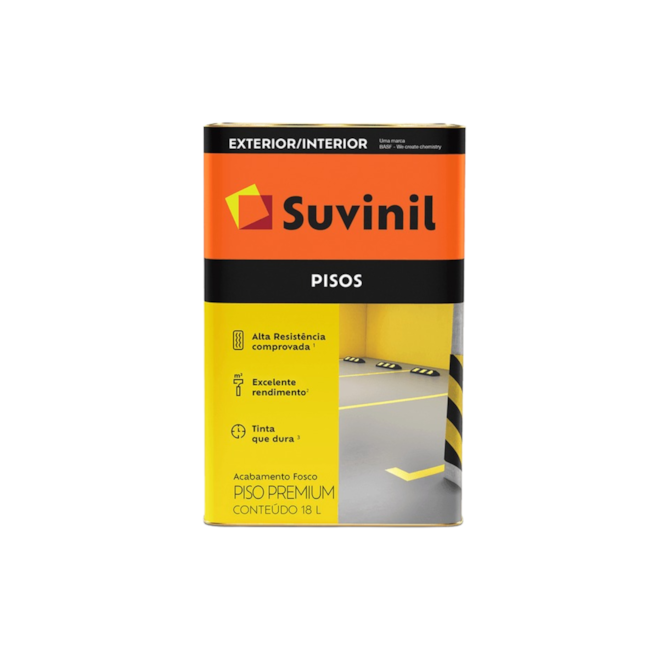 Tinta Piso Preto 18L Suvinil