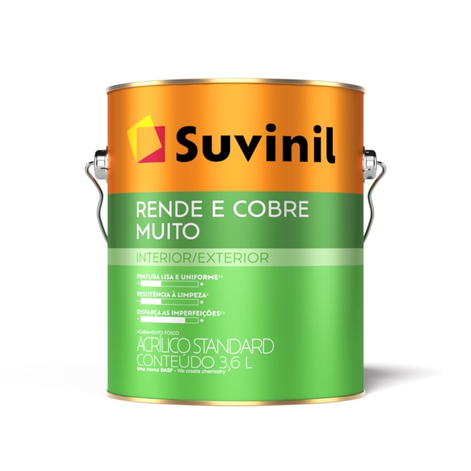 Tinta Rende & Cobre Muito 3,6l Gelo Suvinil