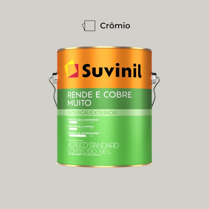 Tinta Rende & Cobre Muito 3,6l Gelo Suvinil