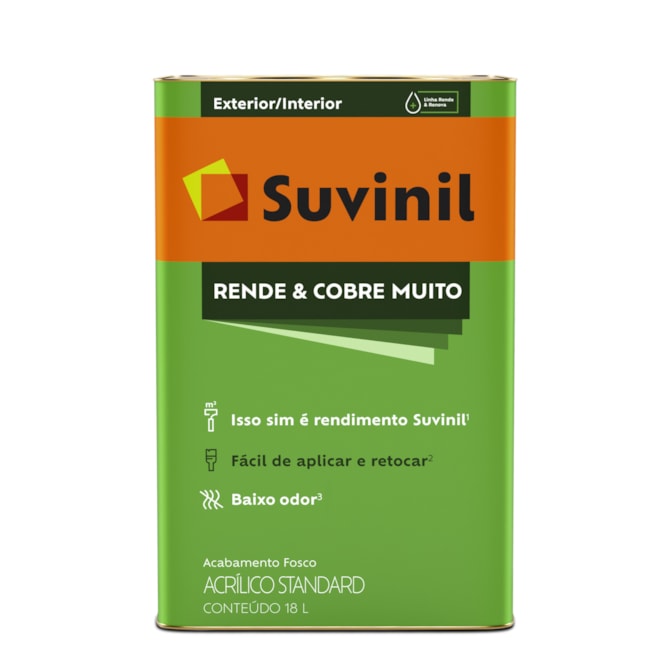 Tinta Rende & Cobre Muito Branco Neve 18L Suvinil 