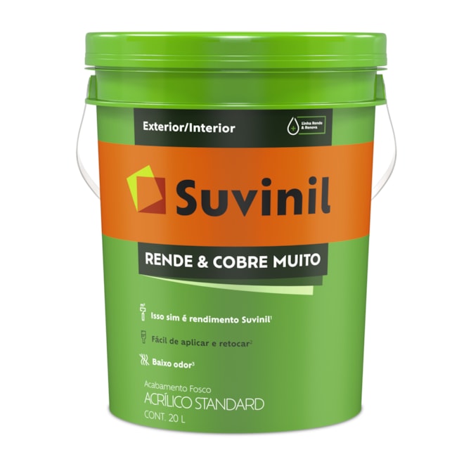 Tinta Rende & Cobre Muito Branco Neve 20L Suvinil 