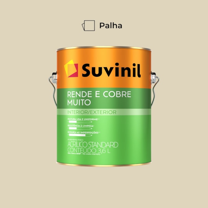 Tinta Rende & Cobre Muito Palha 3,6L Suvinil