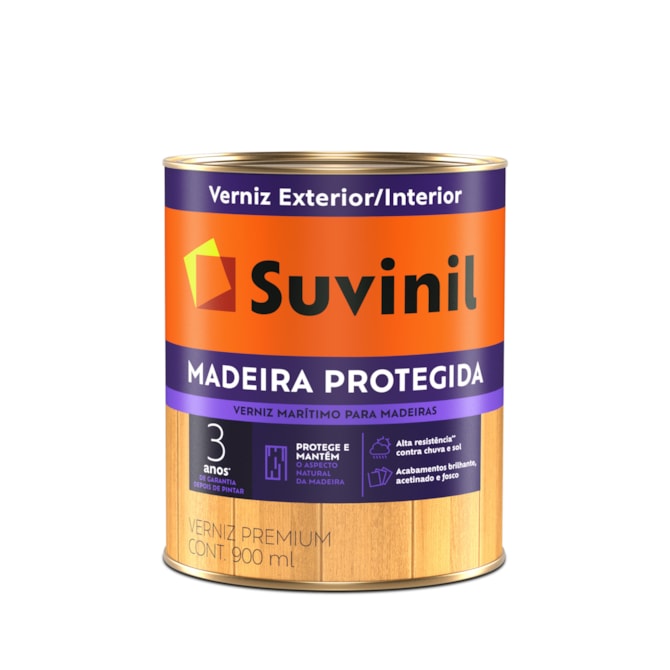 Verniz Proteção Dupla Natural Acetinado 0,9L Suvinil