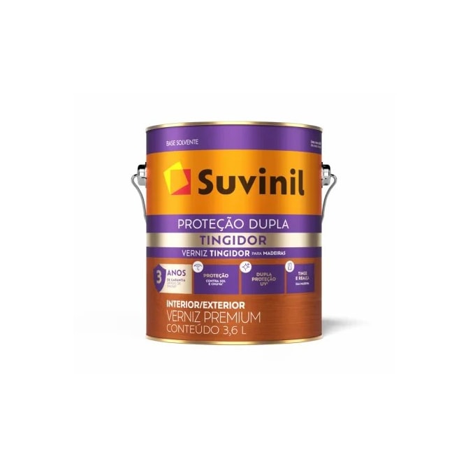 Verniz Proteção Dupla Tingidor Imbuia Brilhante 3,6L Suvinil