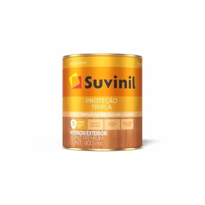 Verniz Proteção Tripla Mogno Brilhante Solv 0,9L Suvinil