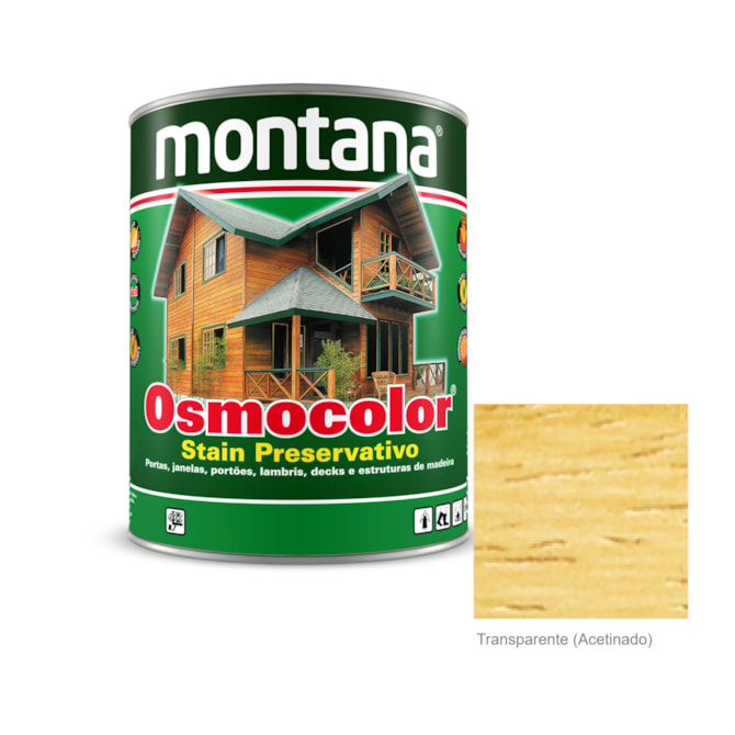 VERNIZ STAIN OSMOCOLOR TRANSPARENTE 0,9L MONTANA