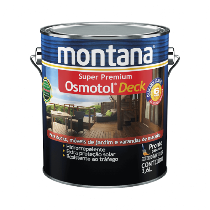 VERNIZ STAIN OSMOTOL DECK NATURAL SEMI BRILHO 3,6L MONTANA 