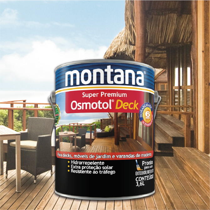 VERNIZ STAIN OSMOTOL DECK NATURAL SEMI BRILHO 3,6L MONTANA 