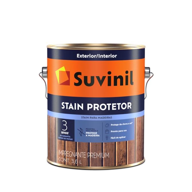 Verniz Stain Protetor Imbuia Acetinado 3,6L Suvinil